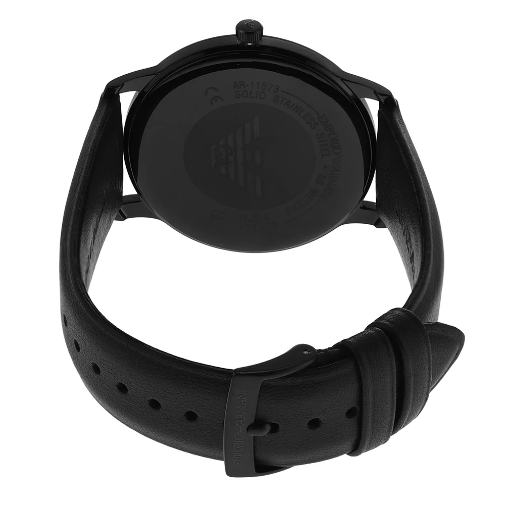 Emporio Armani AR11573 Minimalist Mens Leather Watch - Image 5