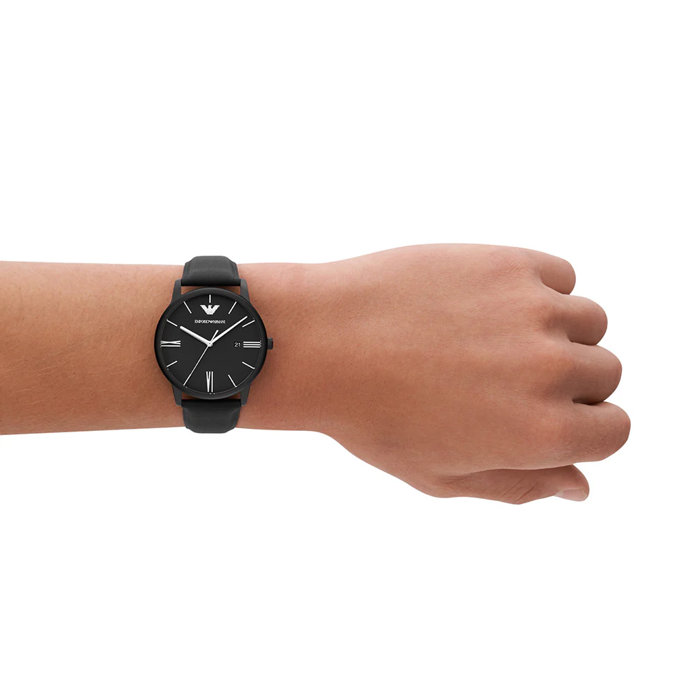 Emporio Armani AR11573 Minimalist Mens Leather Watch - Image 6