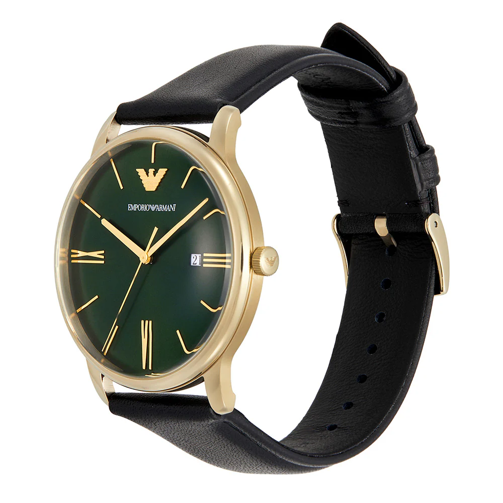 Emporio Armani AR11601 Minimalist Mens Leather Watch - Image 3