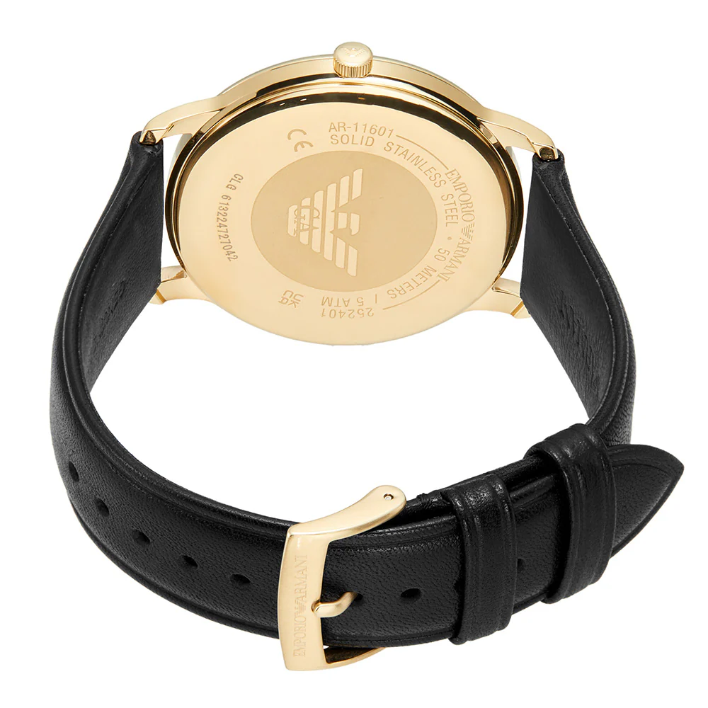 Emporio Armani AR11601 Minimalist Mens Leather Watch - Image 6