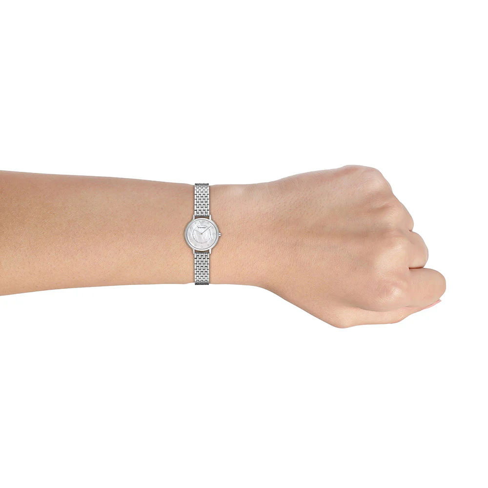 Emporio Armani AR2511 Kappa Silver Tone Ladies Watch - Image 4