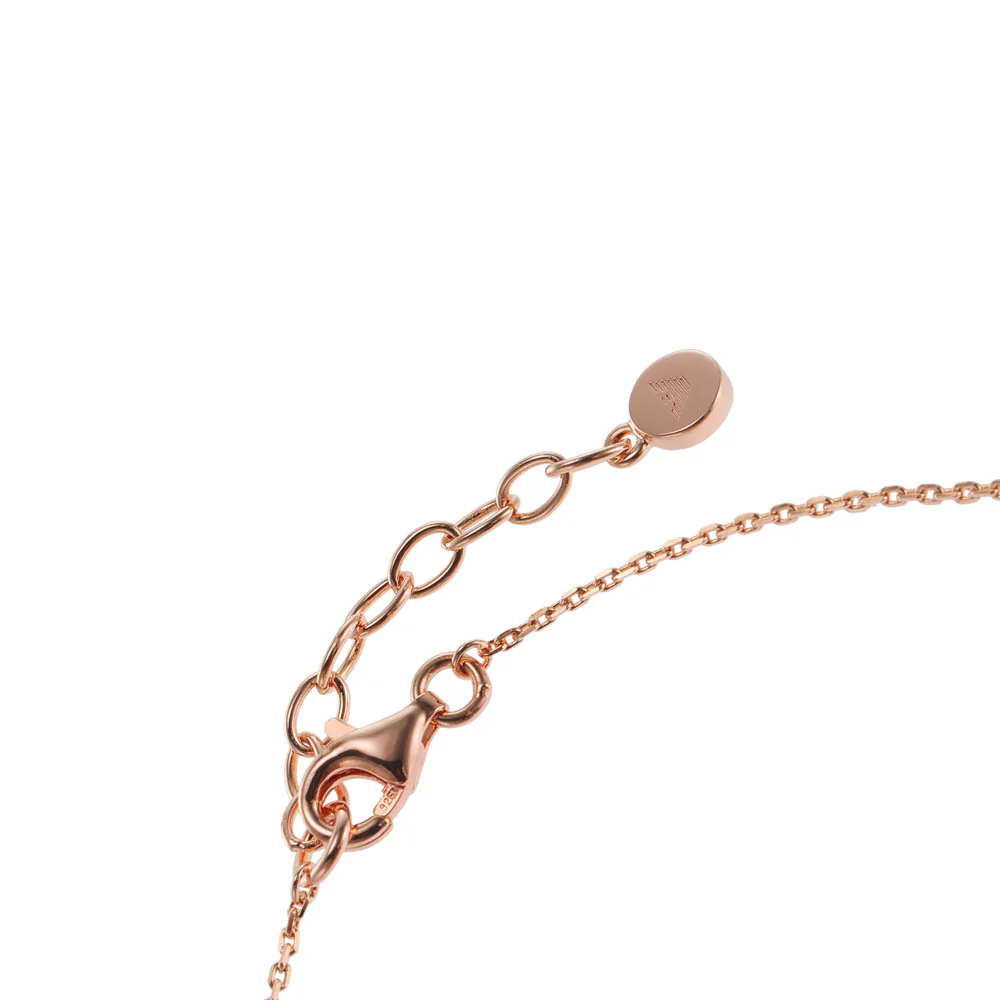 Emporio Armani Rose Gold Plated Stainless Steel Key Basics CZ Bracelet - Image 3