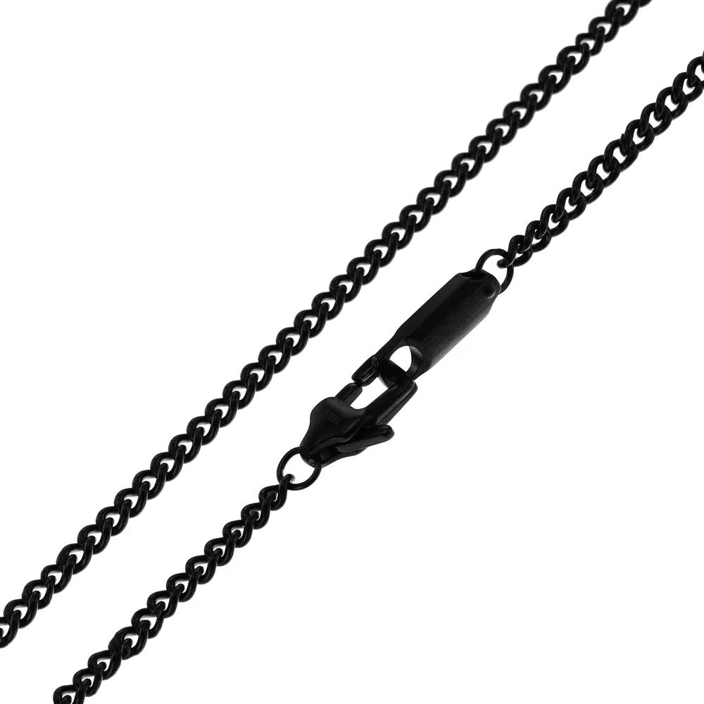 Emporio Armani Silver And Black Pendant On Chain - Image 4