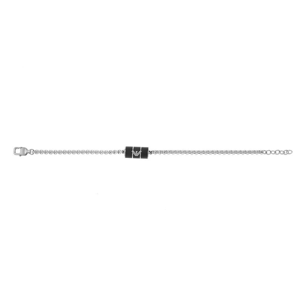 Emporio Armani Stainless Steel Black Matte Lacquer Bracelet - Image 3