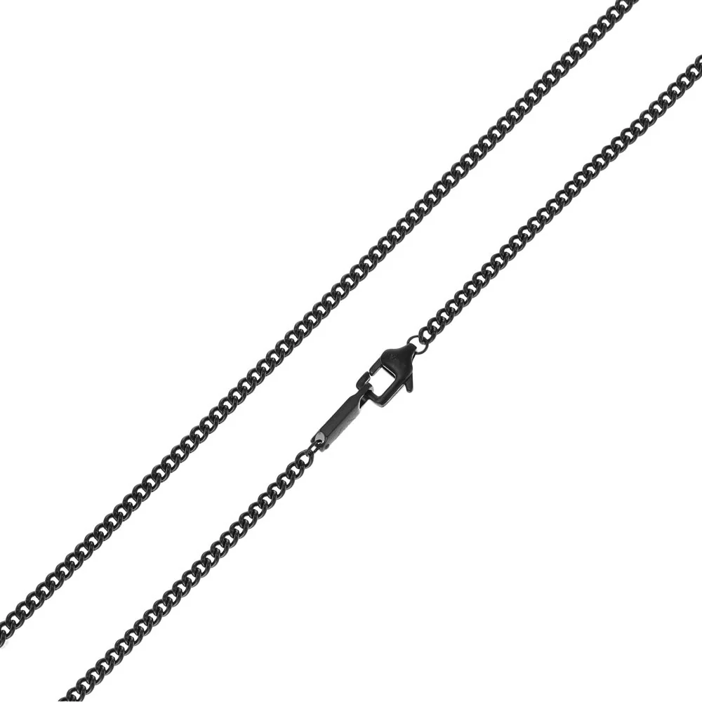 Emporio Armani Stainless Steel Brown Tiger's Eye Black Eagle Dog Tag Pendant On Chain - Image 4