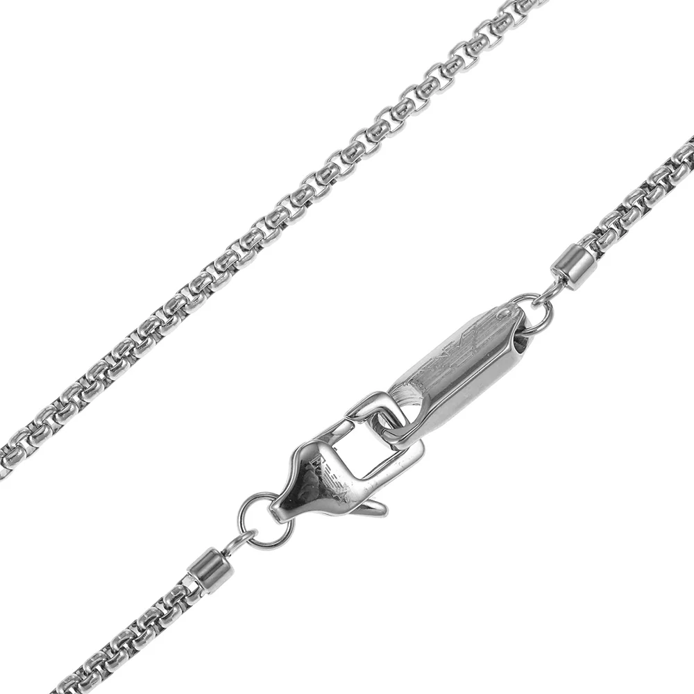 Emporio Armani Stainless Steel Dog Tag Pendant With Chain - Image 4