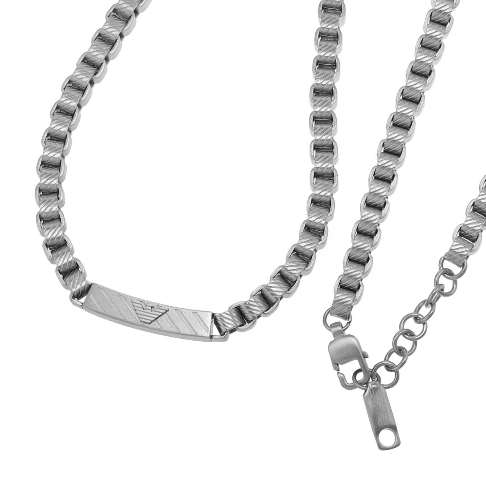 Emporio Armani Stainless Steel ID Chain - Image 2