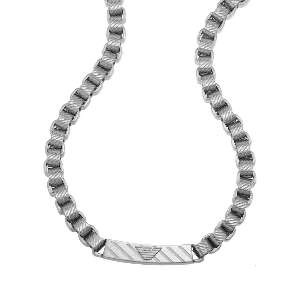 Emporio Armani Stainless Steel ID Chain - Image 3