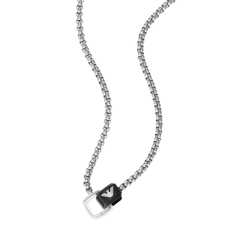 Emporio Armani Stainless Steel Key Basic Pendant With Chain - Image 3
