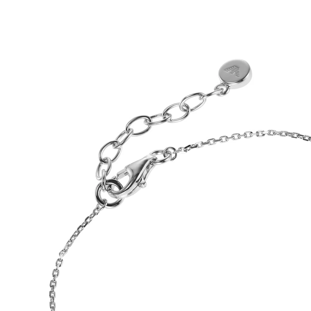 Emporio Armani Sterling Silver Key Basics CZ Bracelet - Image 3
