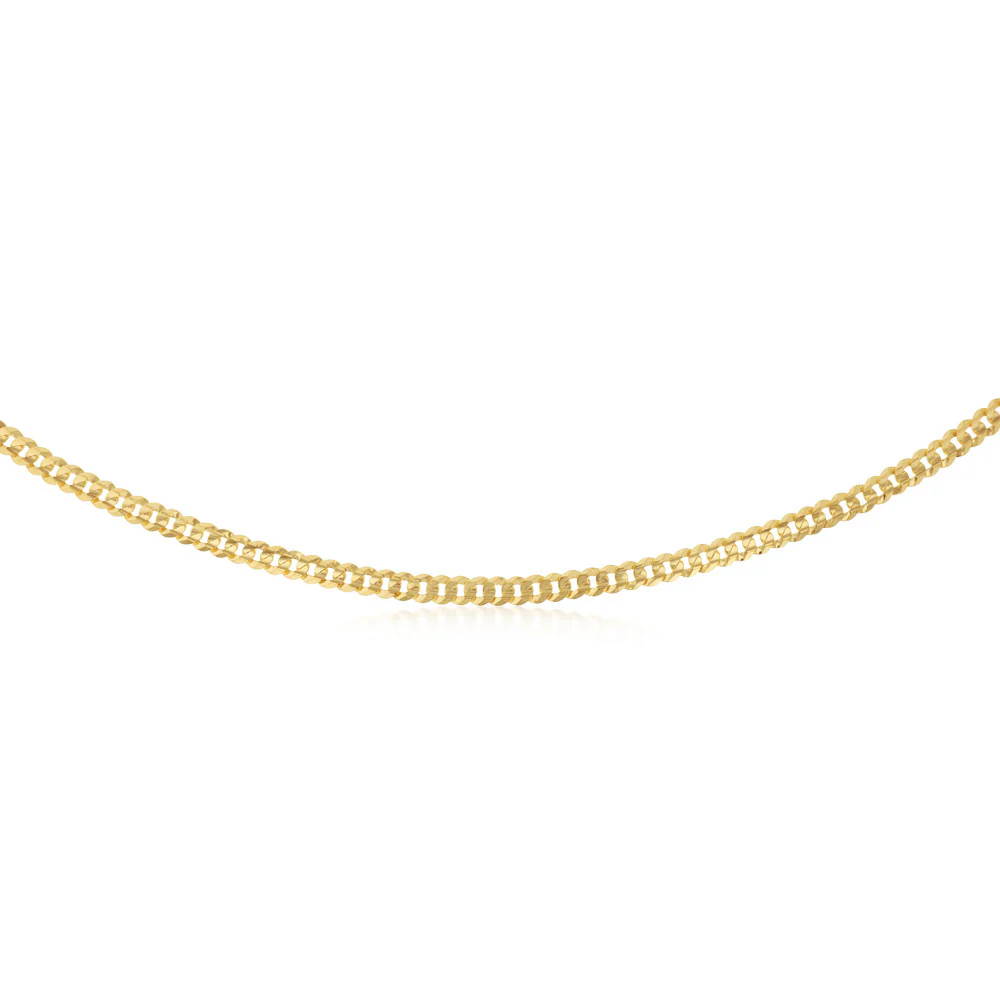 Flat Curb 55cm Chain in 9ct Yellow Gold - Image 2
