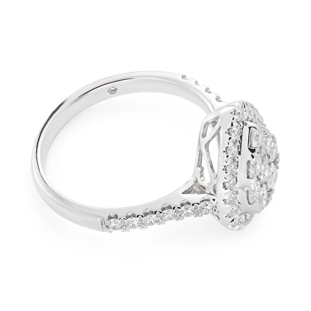 Flawless 1 Carat 9ct White Gold Diamond Ring - Image 2