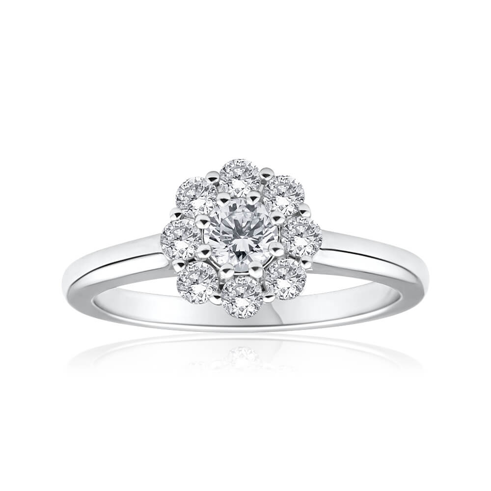 Flawless Cut 18ct White Gold Ring With 0.8 Carats Of Diamonds - Image 3