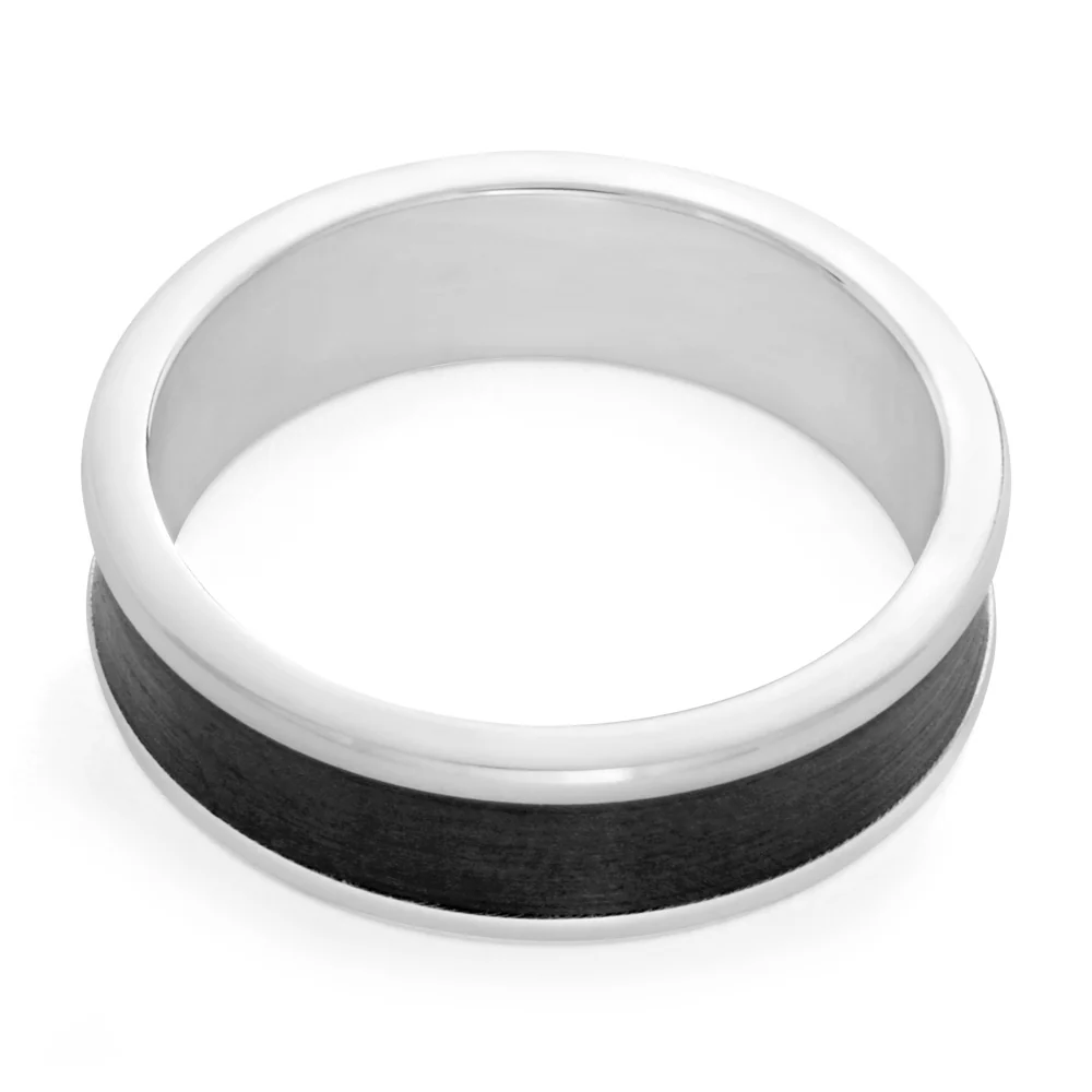 Flawless Cut 9ct White Gold & Zirconium Ring - Image 2
