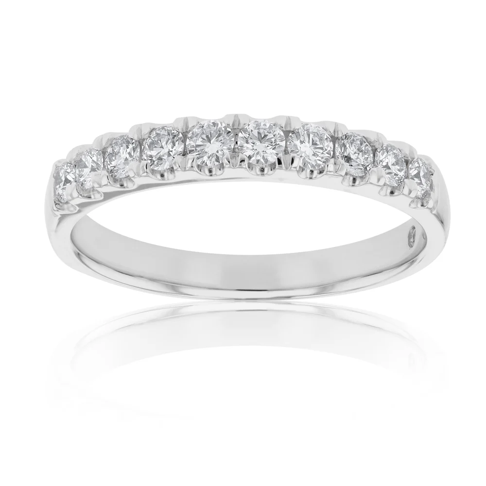 Flawless Cut Platinum 1/2 Carat Diamond Eternity Band - Image 2