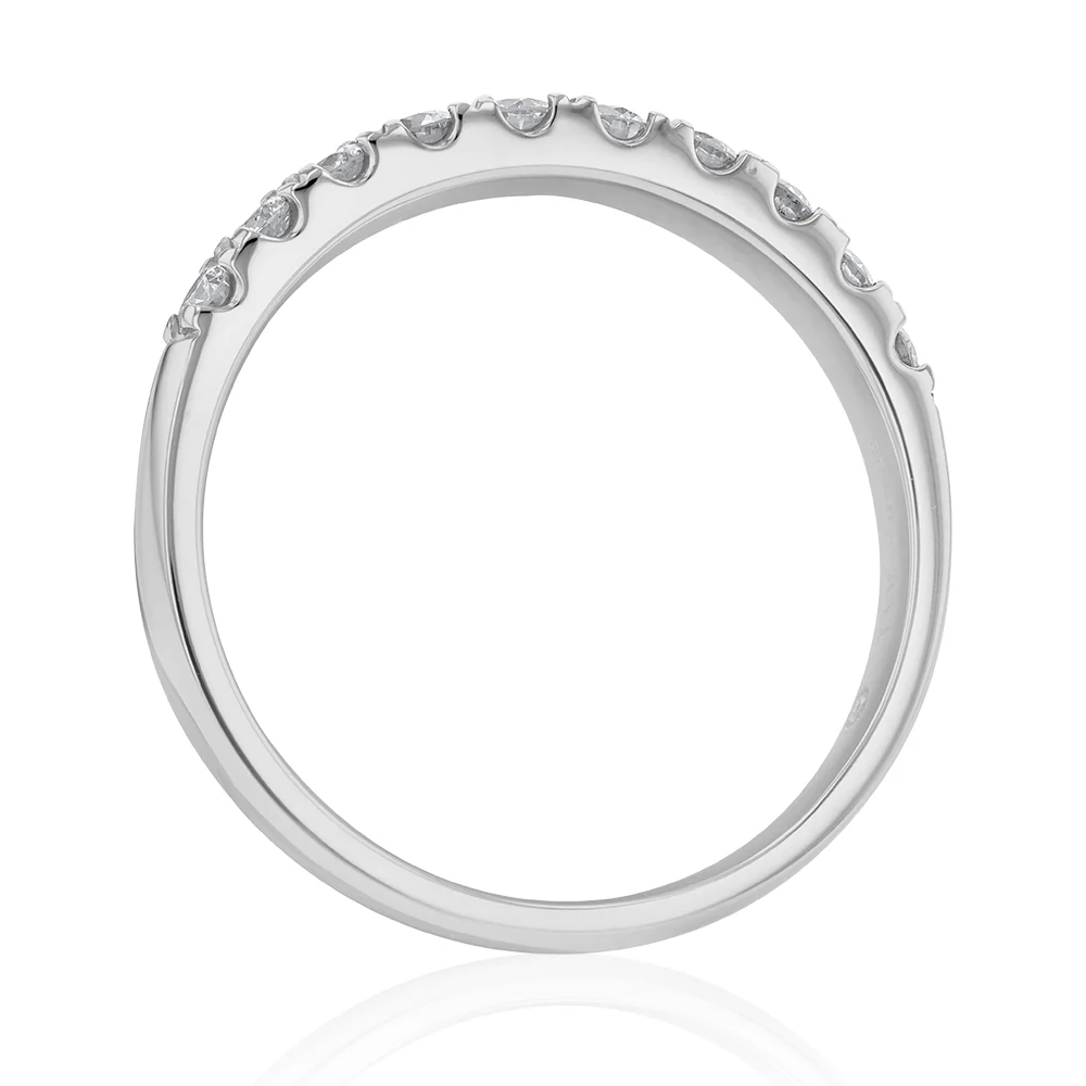 Flawless Cut Platinum 1/2 Carat Diamond Eternity Band - Image 4