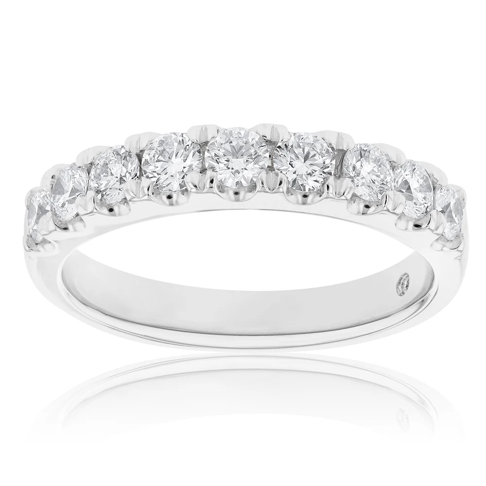 Flawless Cut Platinum 3/4 Carat Diamond Eternity Band - Image 2