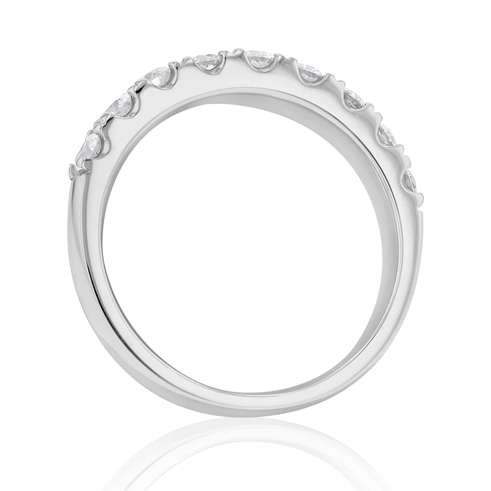 Flawless Cut Platinum 3/4 Carat Diamond Eternity Band - Image 4