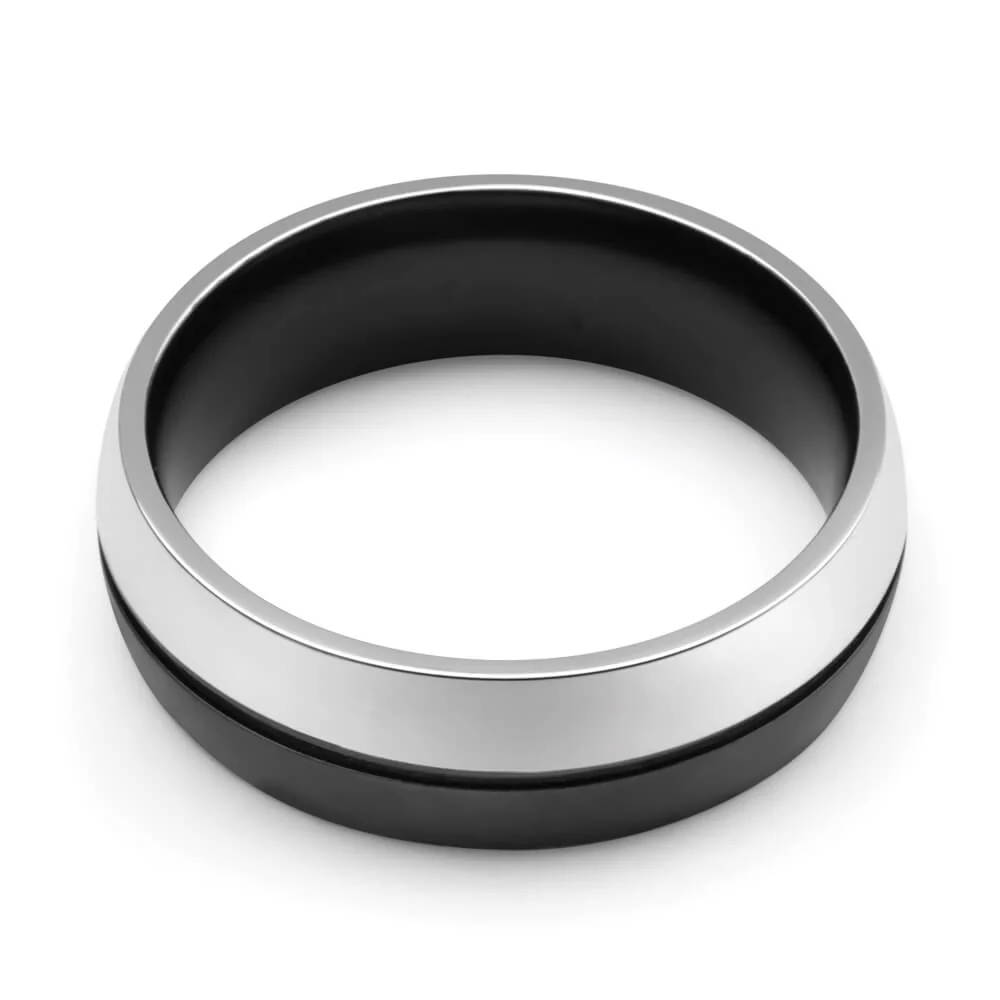 Forte Stainless Forte Black Steel Ring - Image 2
