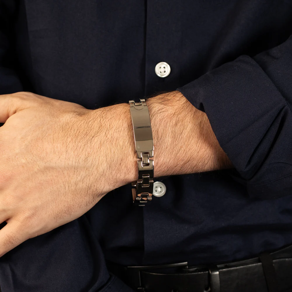 Forte Stainless Steel Chunky ID 21.5cm Bracelet - Image 3