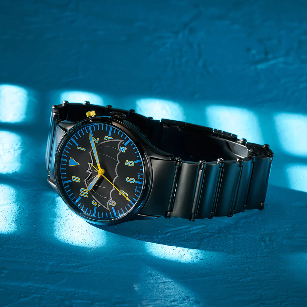 Fossil Batman Heritage LED Black Stainless Steel Limited Edition Watch Set LE1129SET - Image 11