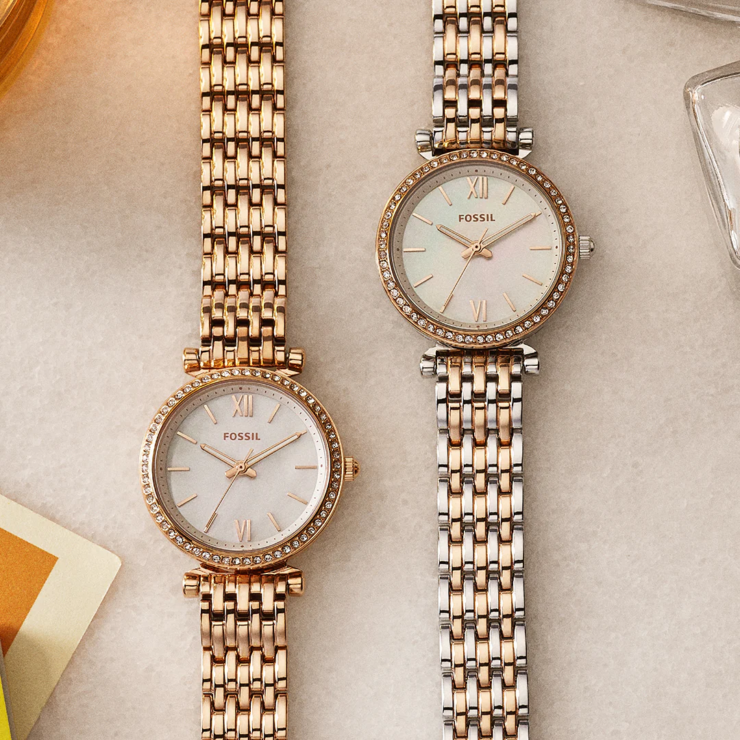 Fossil Carlie Mini ES4648 Rose Stainless Steel Womens Watch - Image 2
