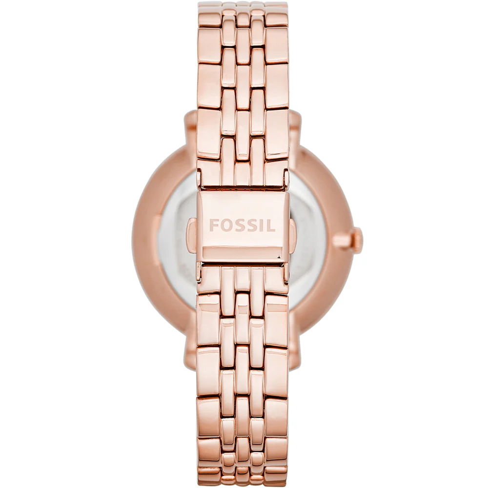 Fossil ES5252SET Jacqueline Rose Tone Watch with Necklace and Earrings - Image 3