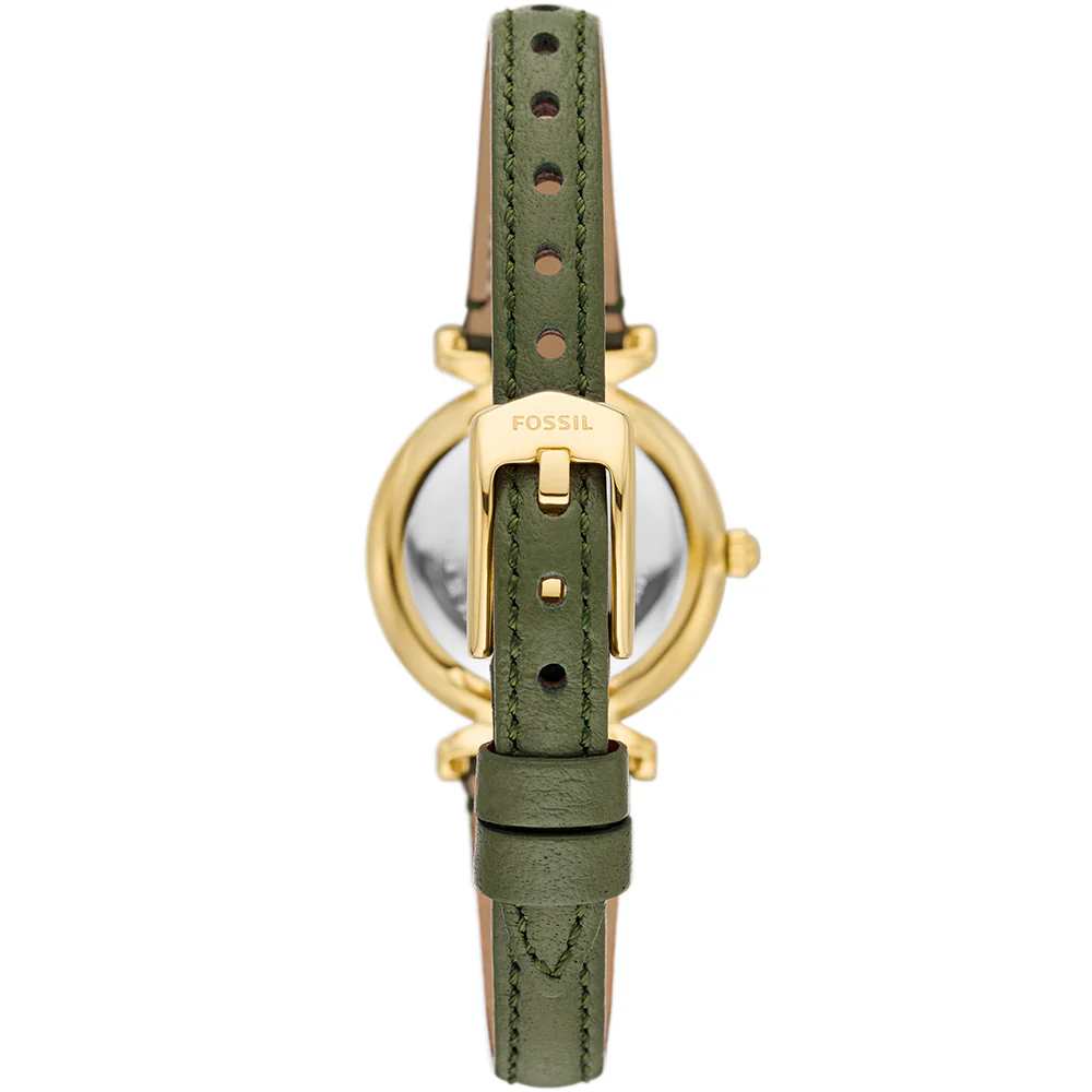 Fossil ES5298 Carlie Green Leather Ladies Watch - Image 3