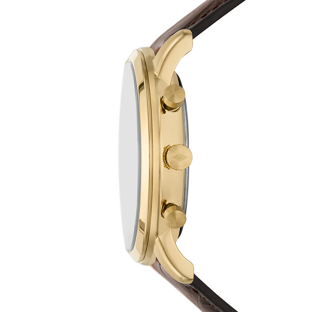 Fossil FS5942 Minimalist Brown Leather Mens Watch - Image 2