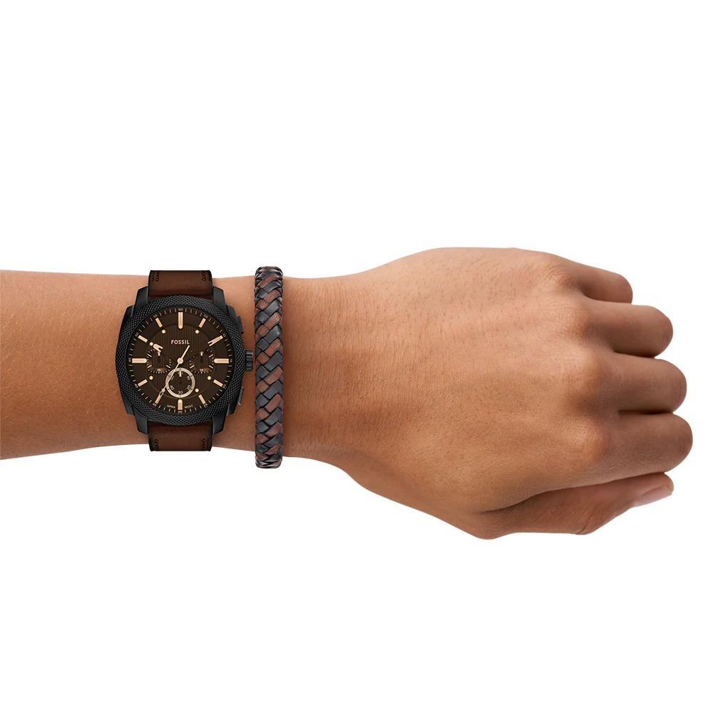 Fossil FS6102SET Machine + Woven Bracelet - Image 6