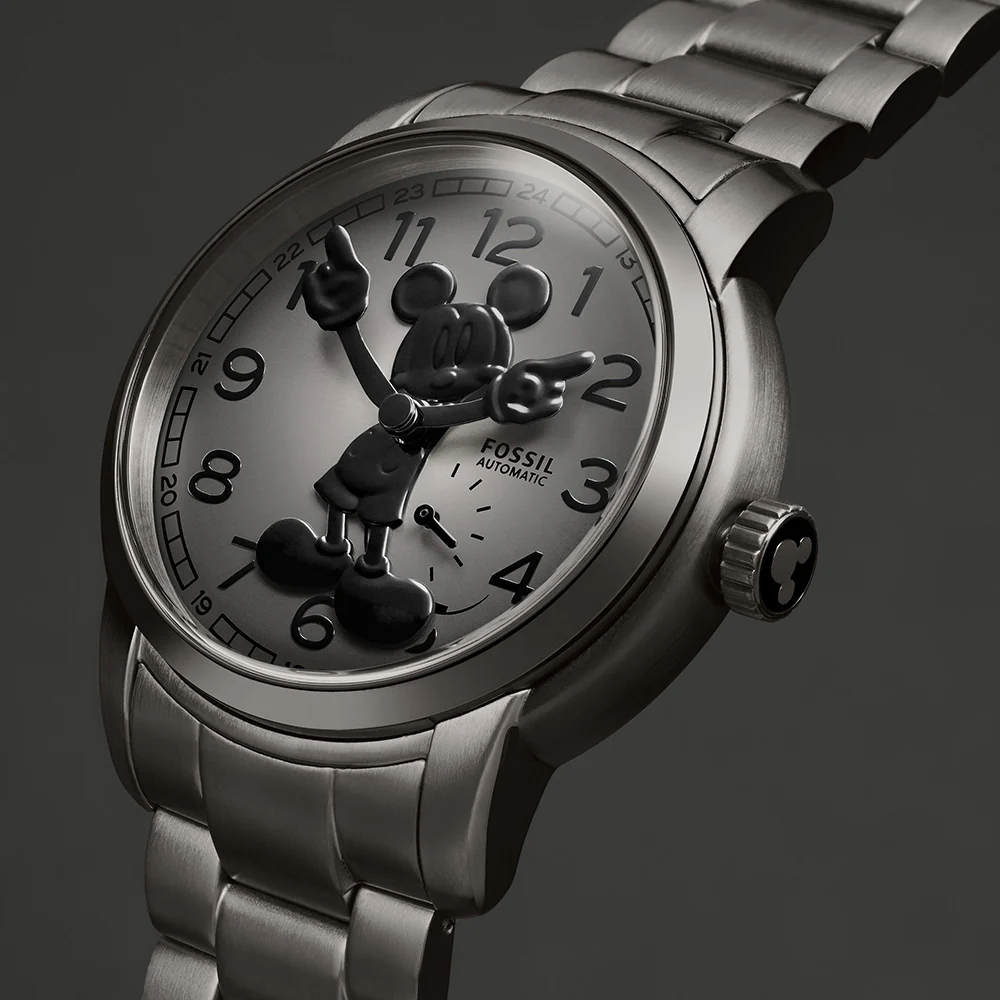Fossil LE1186 Gunmetal Mickey Heritage Automatic 100th Disney Anniversary - Image 7