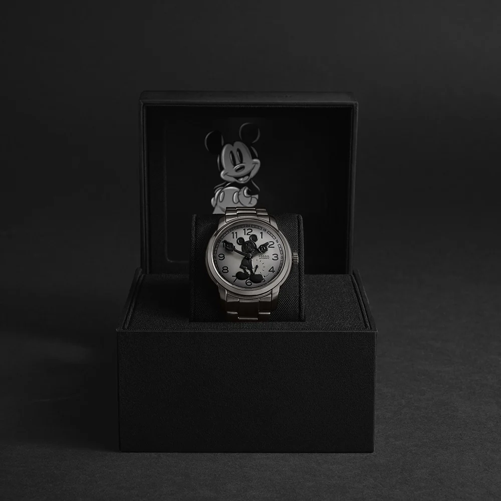 Fossil LE1186 Gunmetal Mickey Heritage Automatic 100th Disney Anniversary - Image 9