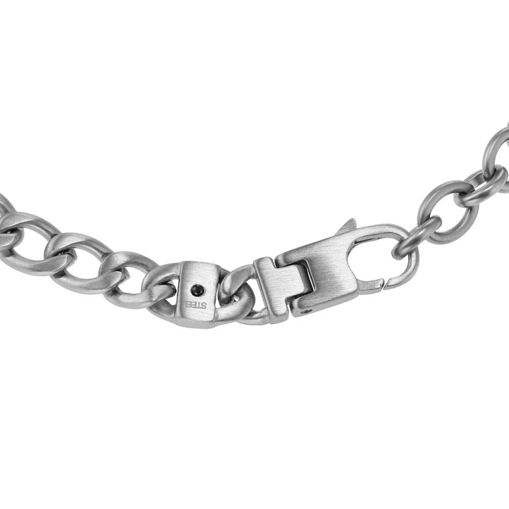 Fossil Stainless Steel Drew ID 20.7cm Bracelet - Image 3