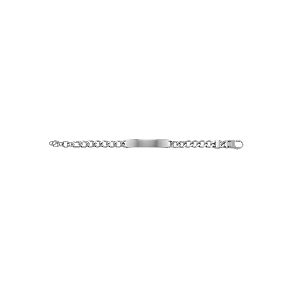 Fossil Stainless Steel Drew ID 22.4cm Bracelet - Image 4