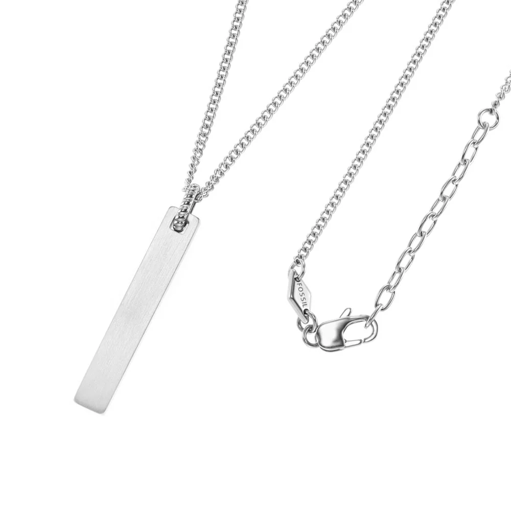 Fossil Stainless Steel Drew Pendant with Chain - Image 2