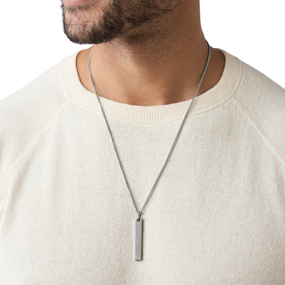 Fossil Stainless Steel Drew Pendant with Chain - Image 5