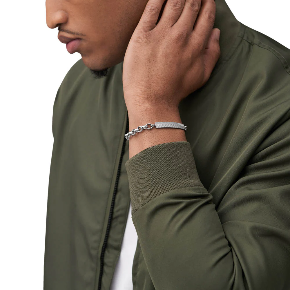 Fossil Stainless Steel Harlow Textured 22cm Bracelet - Image 12
