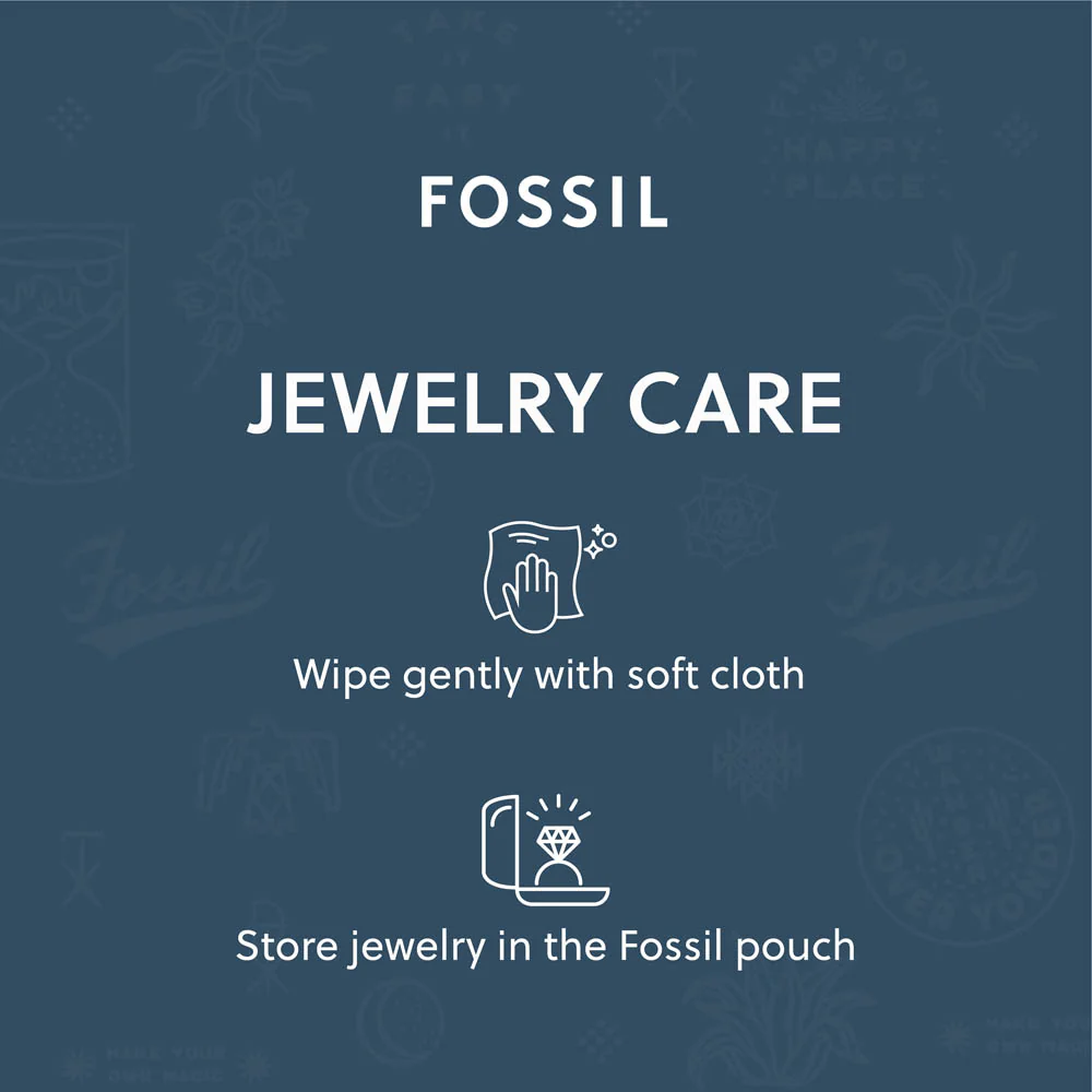 Fossil Yellow Gold Plated Stainless Steel Chain Set - Image 6