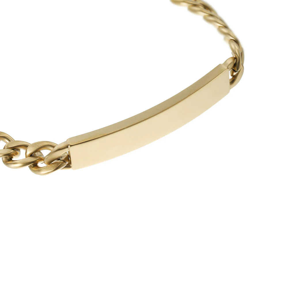 Fossil Yellow Gold Plated Stainless Steel Drew Bracelet - Image 2