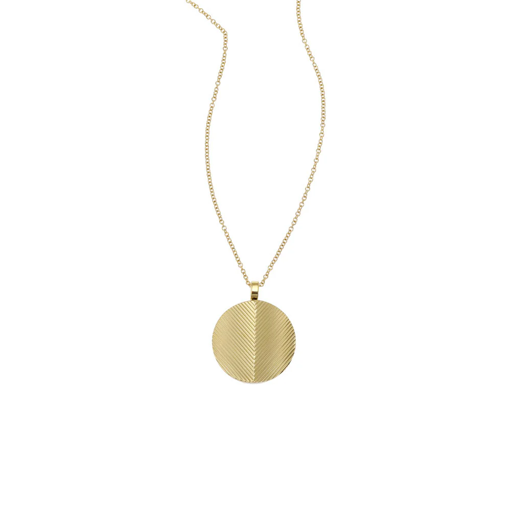Fossil Yellow Gold Plated Stainless Steel  Harlow Pendant with Chain - Image 3