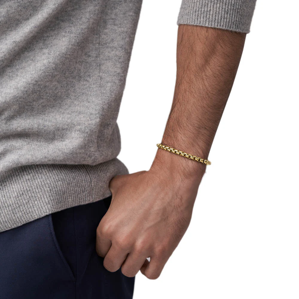 Fossil Yellow Gold Plated Stainless Steel Jewelry 20+2cm Bracelet - Image 11