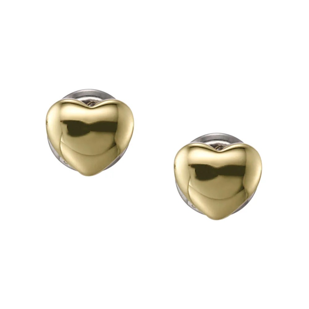 Fossil Yellow Gold Plated Stainless Steel MOP Earring & Pendant with Chain Set - Image 6