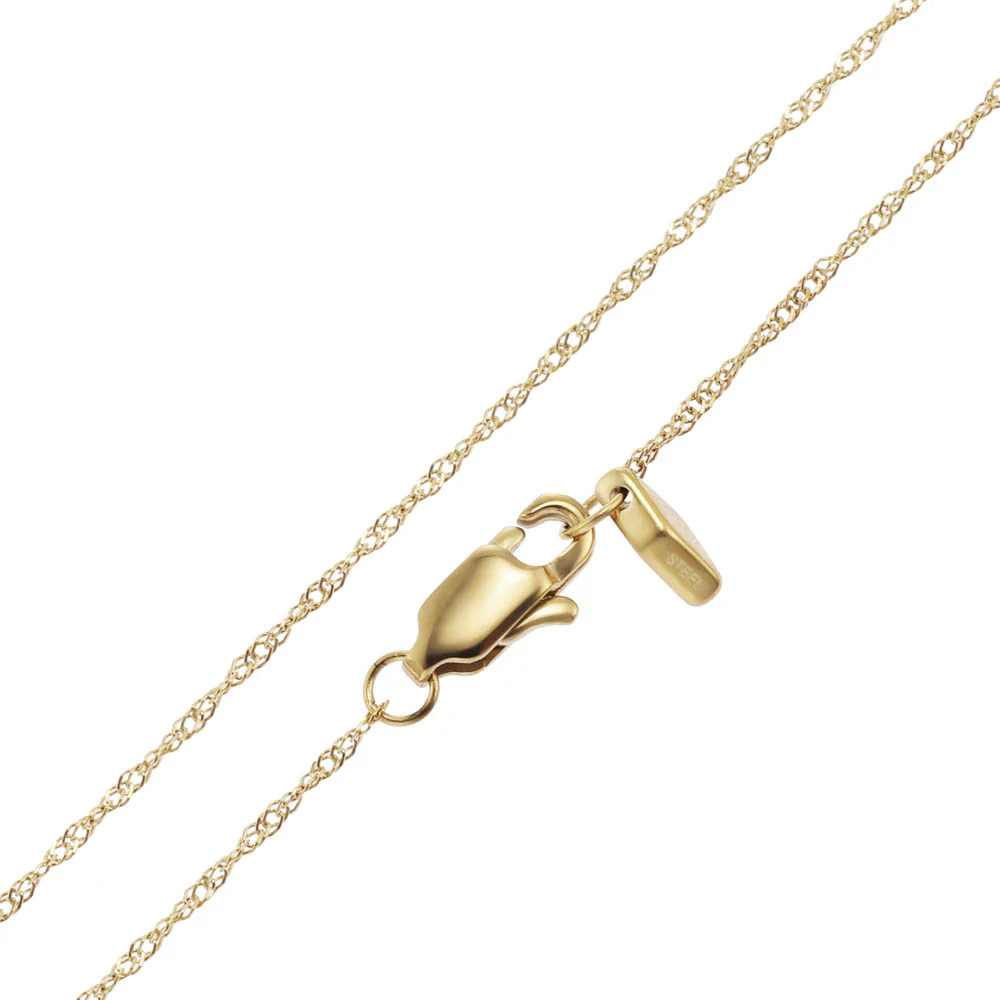 Fossil Yellow Gold Plated Stainless Steel White Mother Of Pearl Heart Locket Pendant On Chain - Image 4