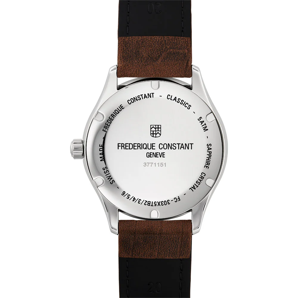 Frederique Constant FC-303NS5B6 Automatic Gents Leather Watch - Image 3