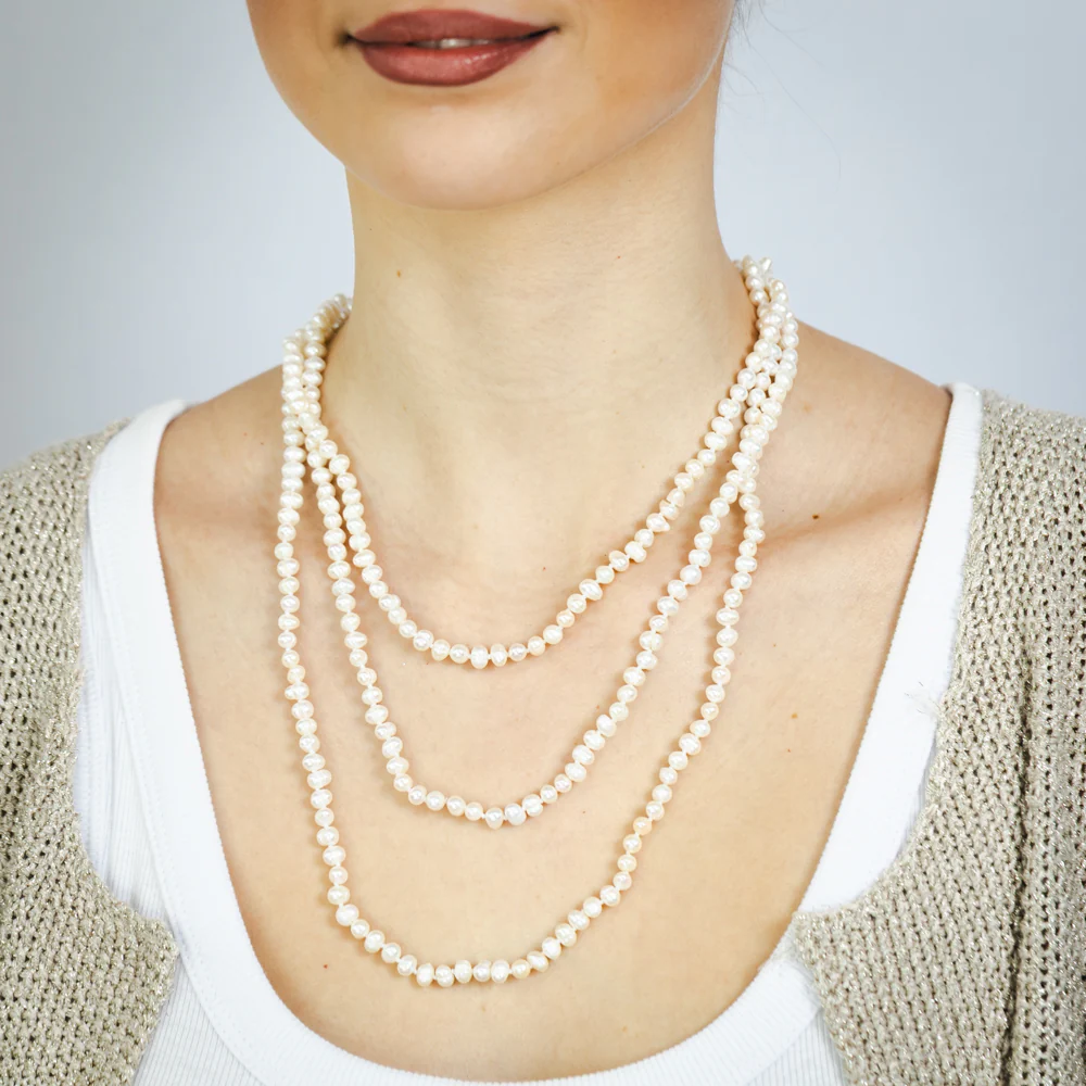 Freshwater Pearl 162.5cm Long Necklace - Image 3