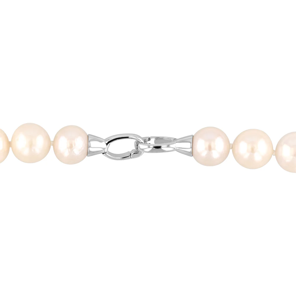 Freshwater Pearl Necklace 40cm with Sterling Silver Clasp - Image 3