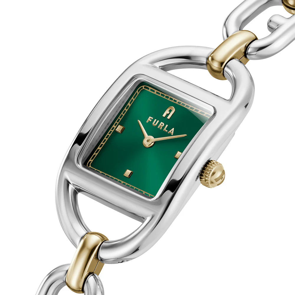 Furla WW00026006L4 Chain Square Two Tone Womens Watch - Image 4