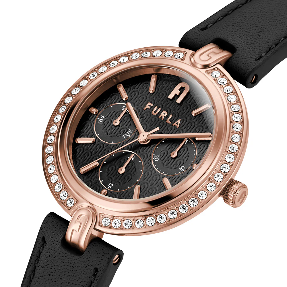 Furla WW00030002L3 Logo Black leather Womens Watch - Image 4