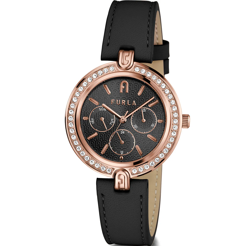 Furla WW00030002L3 Logo Black leather Womens Watch - Image 5