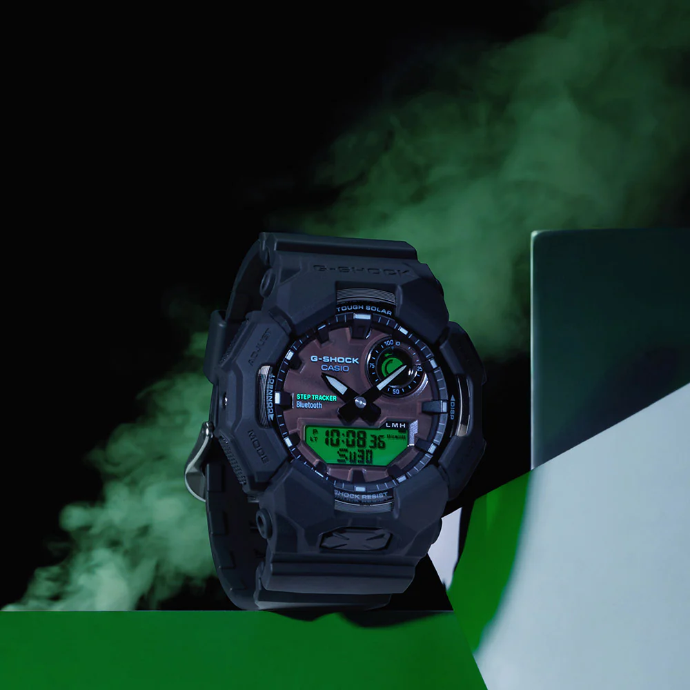 G-Shock Black & Electro Green GAB010BEG-1A - Image 2